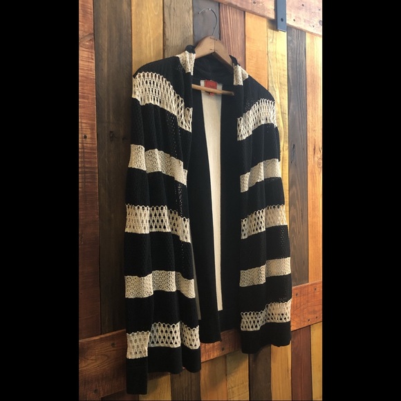 Colour Works Striped Cardigan Size Med. - Picture 5 of 11